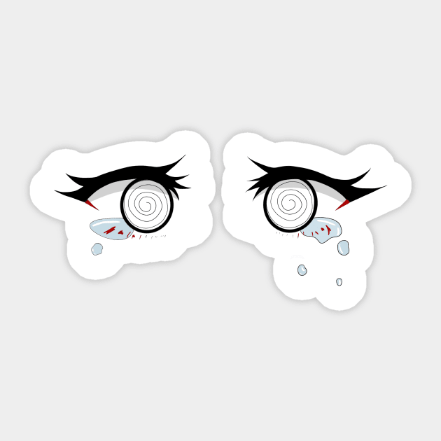 crying eyes Sticker by kuush0